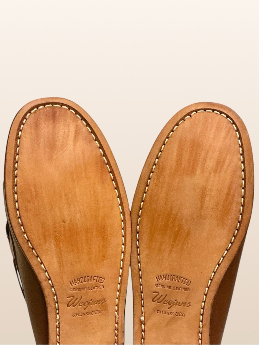 G.H. Bass Jackie Brown Leather Weejuns Loafer Kiltie Fringe Tassel Slip On Sz 9 - Picture 12 of 13